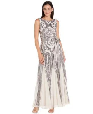 Sequin Sleeveless Ball Gown by R&M Richards