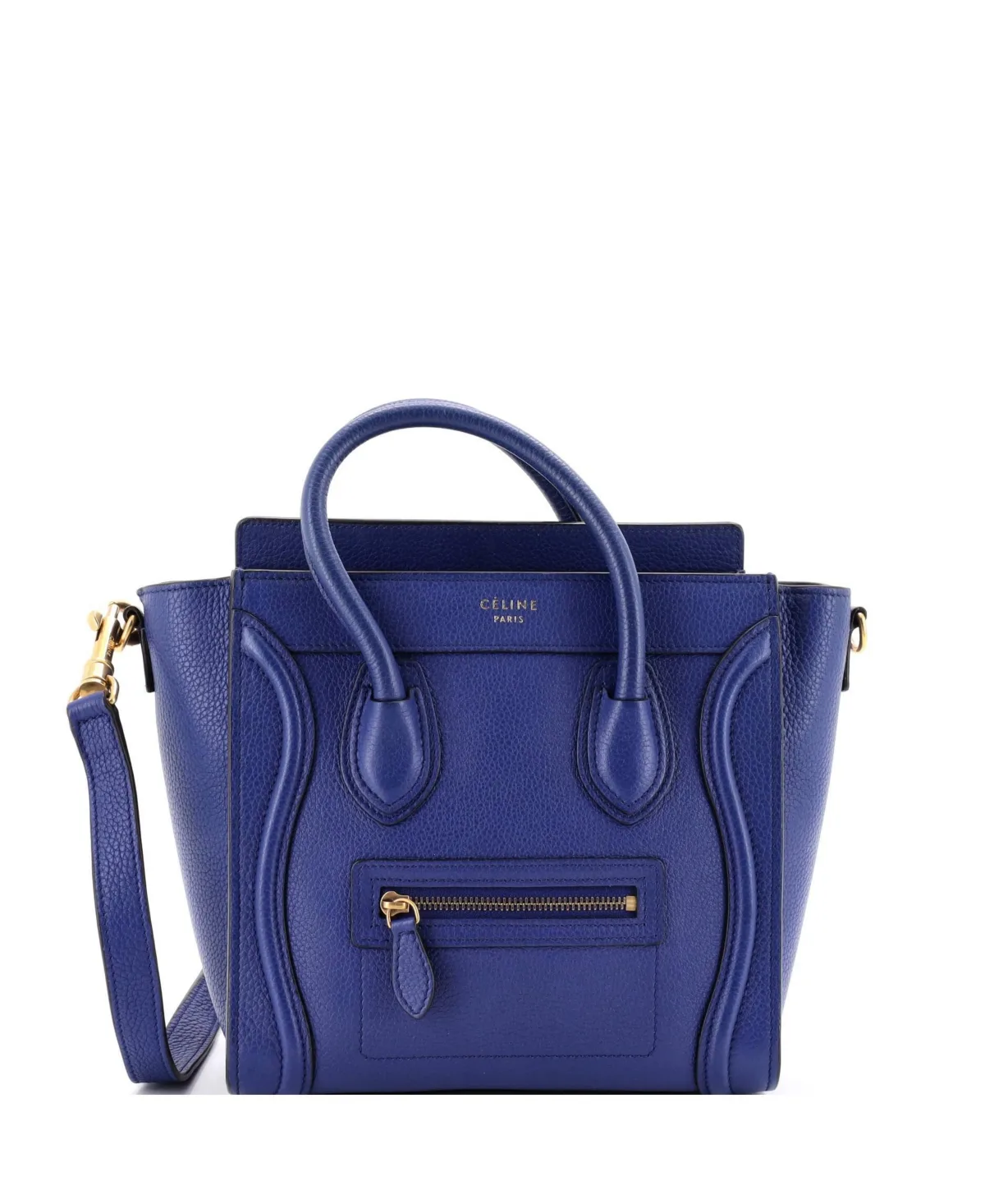 Pre-Owned Nano Luggage Mini Crossbody Bag by Celine