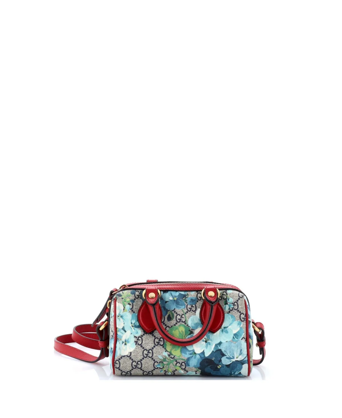 Pre-Owned Nano Convertible Boston Bag Blooms Print Gg Coated Canvas by Gucci