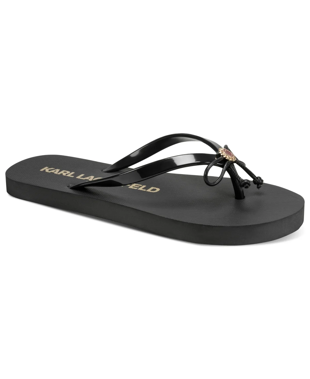 Paris Zeni Slip-On Flip Flops by Karl Lagerfeld