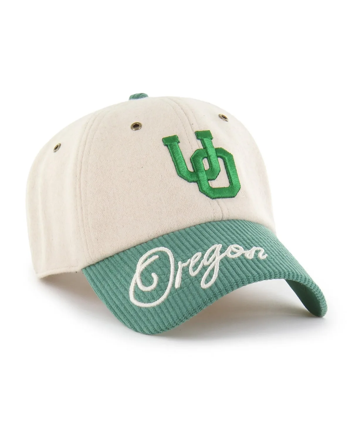 47 Brand Oregon Ducks Rope Script Clean Up Adjustable Cap by 47 Brand