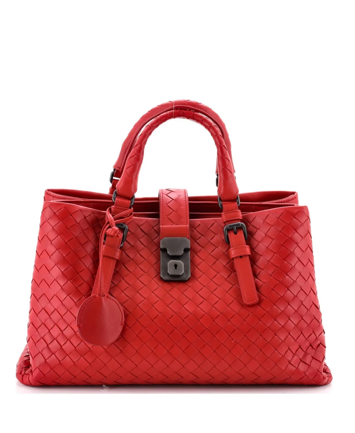 Pre-Owned Bottega Veneta Small Roma Bag Intrecciato Nappa by Bottega Veneta