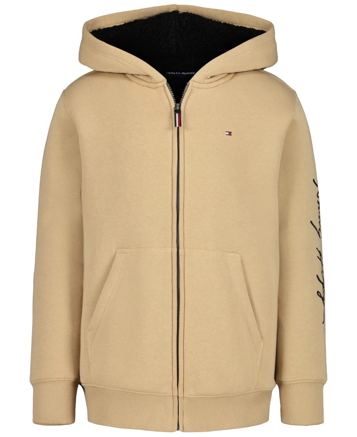 Signature Sherpa Lined Full Zip Hoodie by Tommy Hilfiger