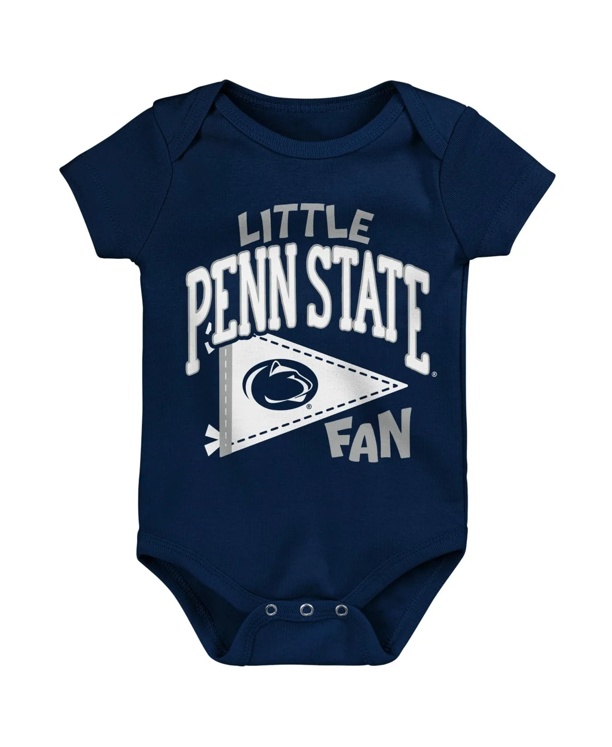 Penn State Nittany Lions Little Banner Short-Sleeve Snap-Bottom Bodysuit by Outerstuff