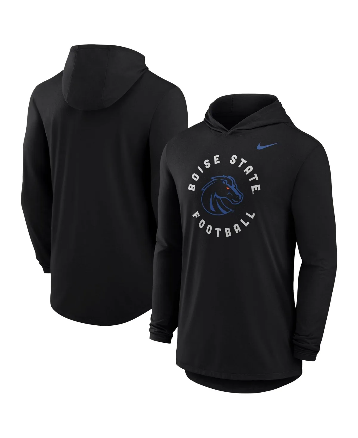 Boise State Broncos 2026 Coaches Collection Dri-Fit Long Sleeve Hooded T-Shirt by Nike