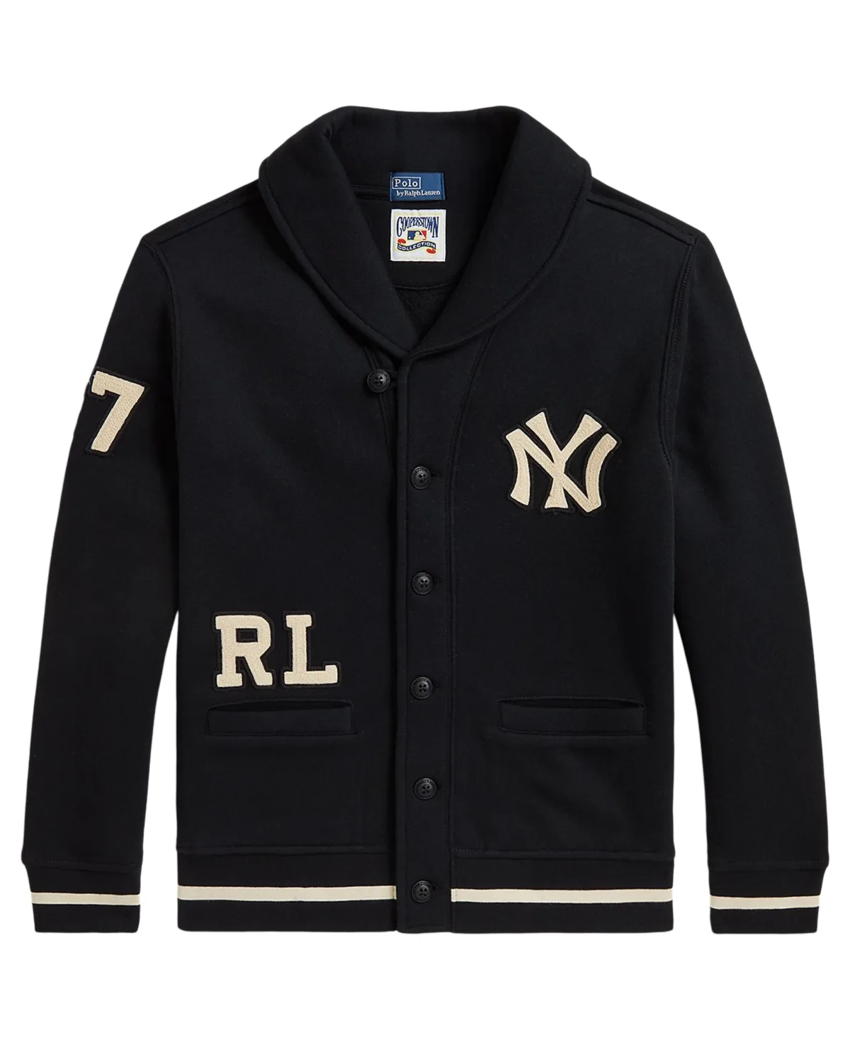 New York Yankees Shawl-Collar Long-Sleeve Cardigan by Polo Ralph Lauren