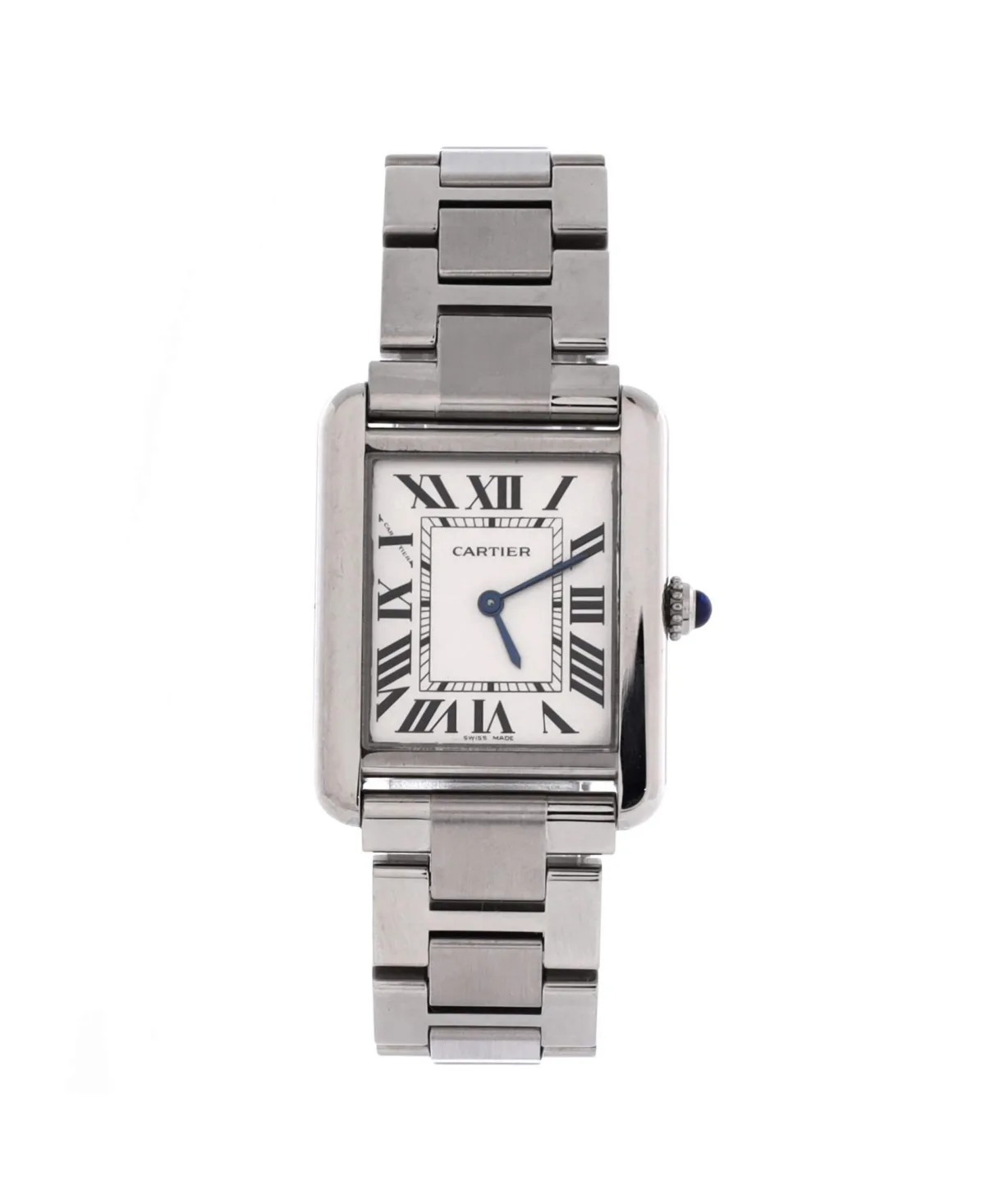 Pre-Owned Cartier Tank Solo Quartz Watch in Stainless Steel 24mm by Cartier's