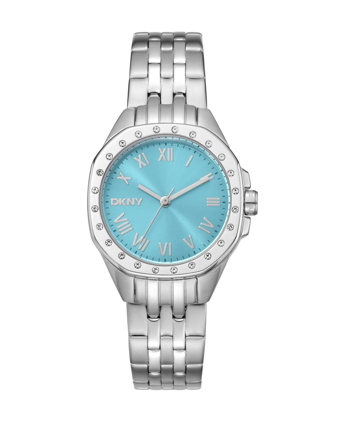 Quartz Brooklyn Mini Silver-Tone Stainless Steel Bracelet Watch 30mm by DKNY