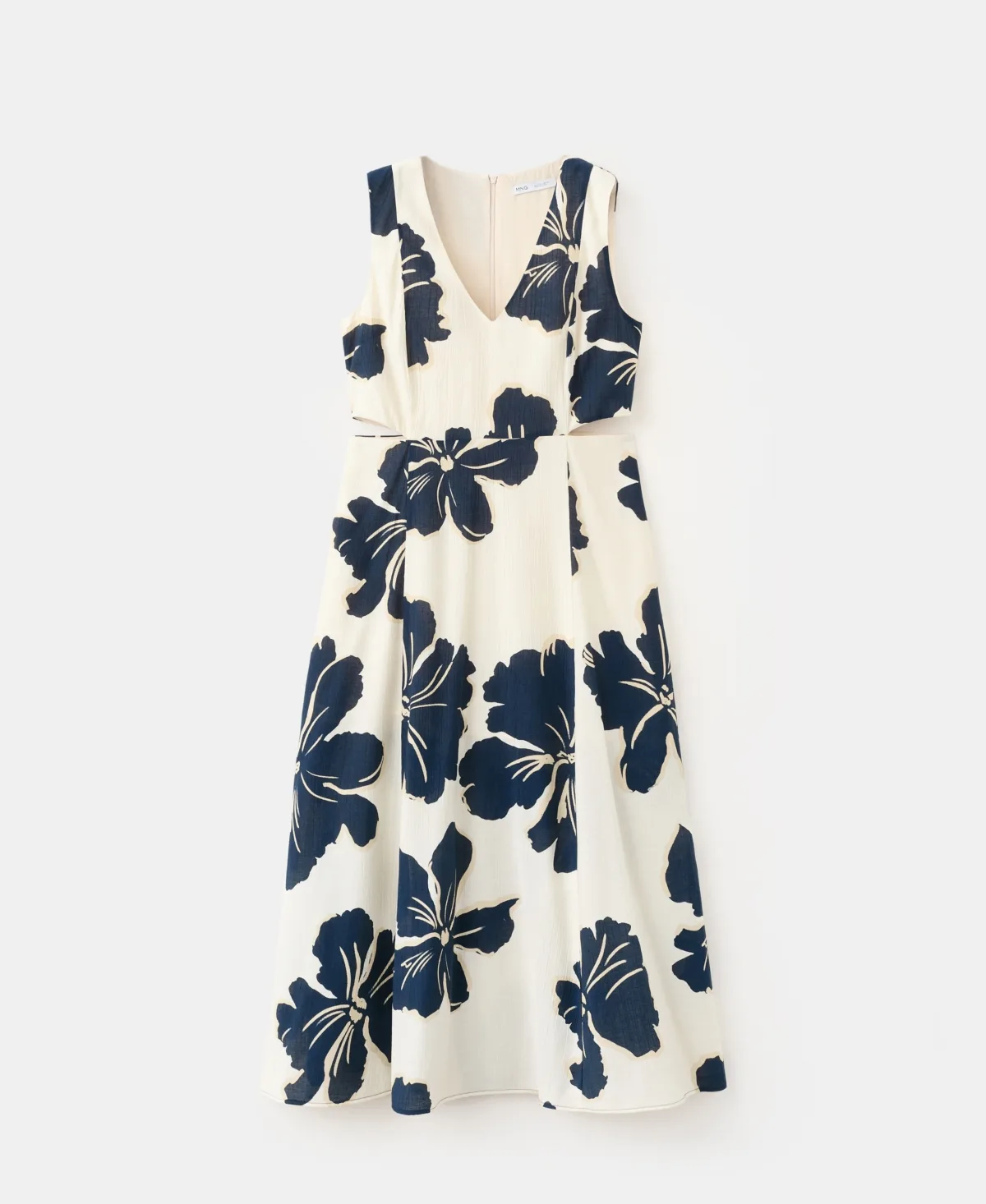 Cutouts Floral-Printed Dress