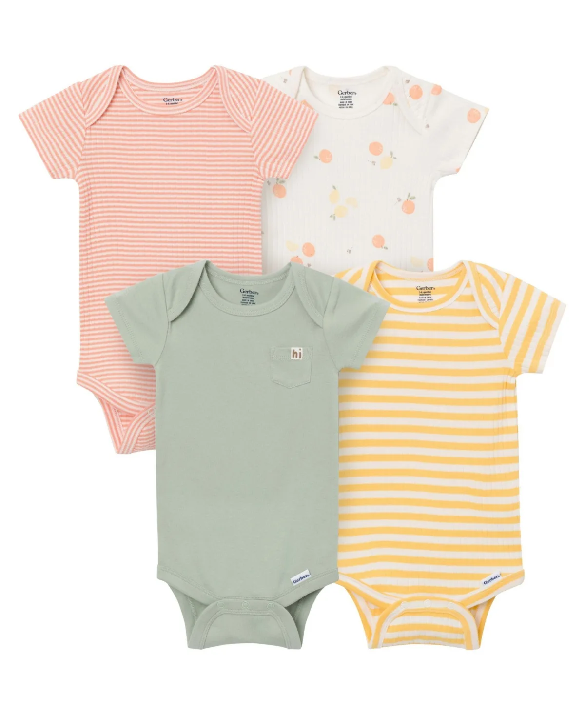 4-Pack Bodysuits by Gerber