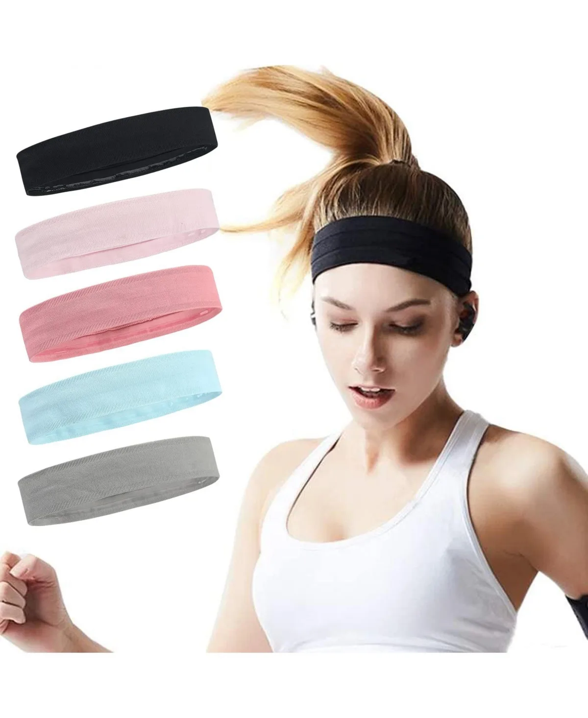 Non-Slip Elastic Workout Headband by Peneyon