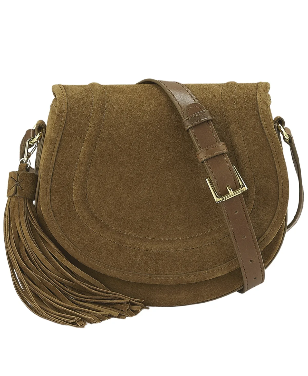Jenni Suede Small Adjustable Crossbody Handbag