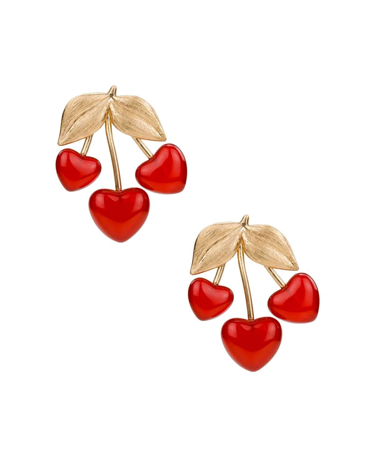 Gold-Tone Multi-Heart Drop Earrings by Patricia Nash