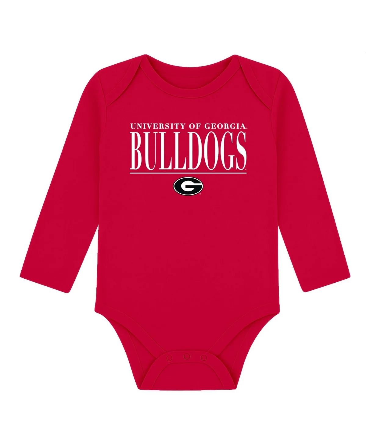 Ollie Georgia Bulldogs Long-Sleeve Bodysuit by Garb