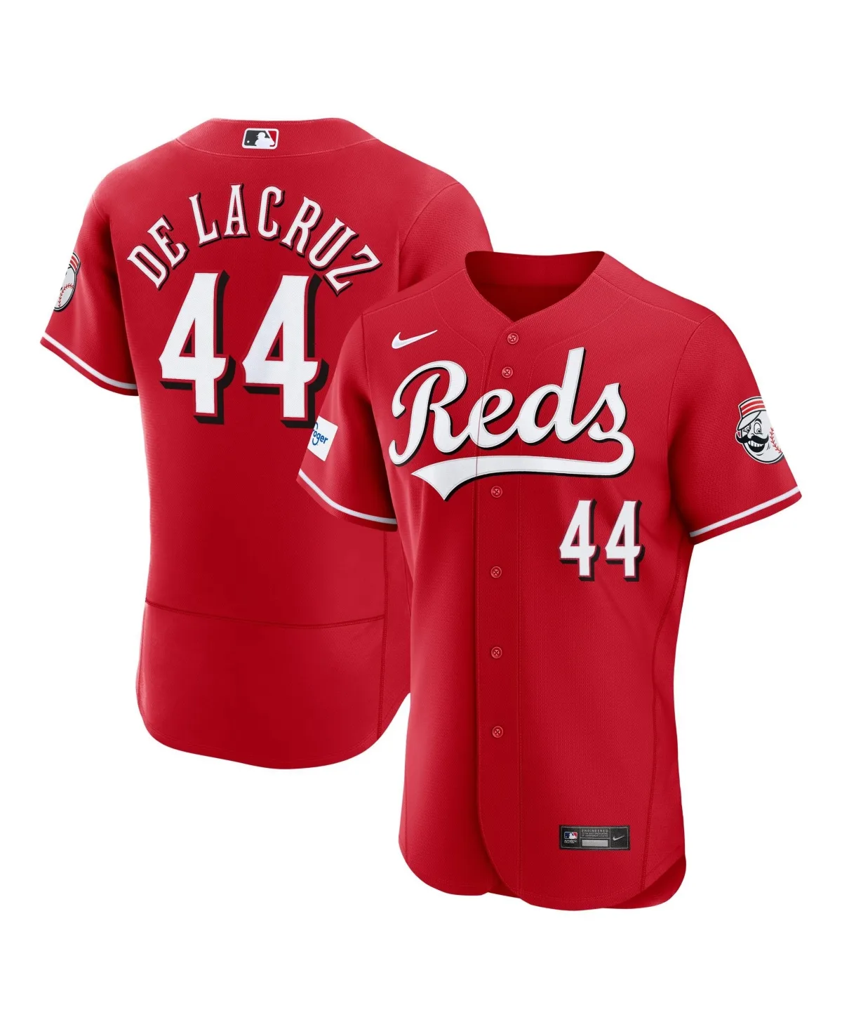 Elly De La Cruz Cincinnati Reds Alternate Authentic Sponsor Patch Jersey by Nike