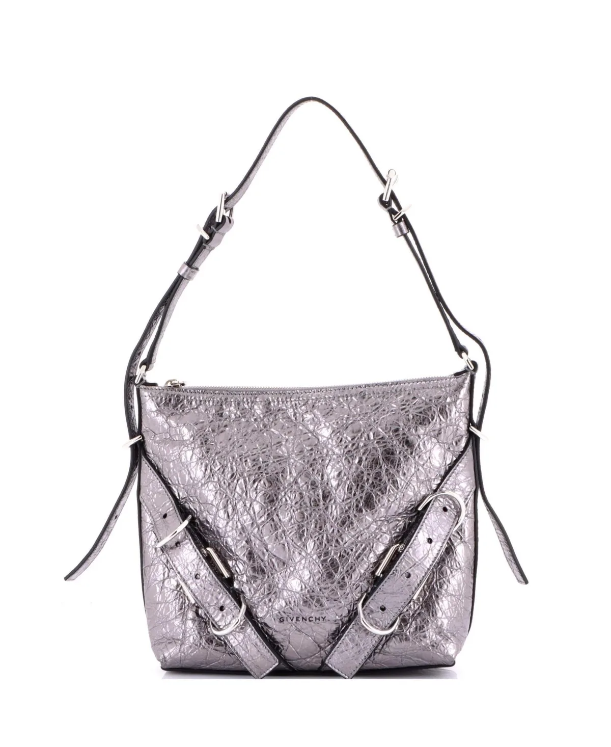 Pre-Owned Small Voyou Leather Adjustable Shoulder Bag by GIVENCHY