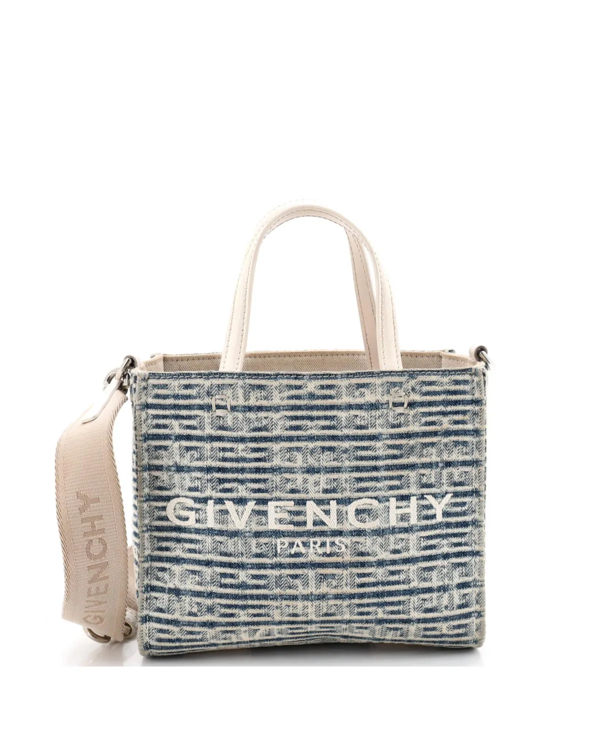 Pre-Owned Mini G-Tote 4G Denim by GIVENCHY