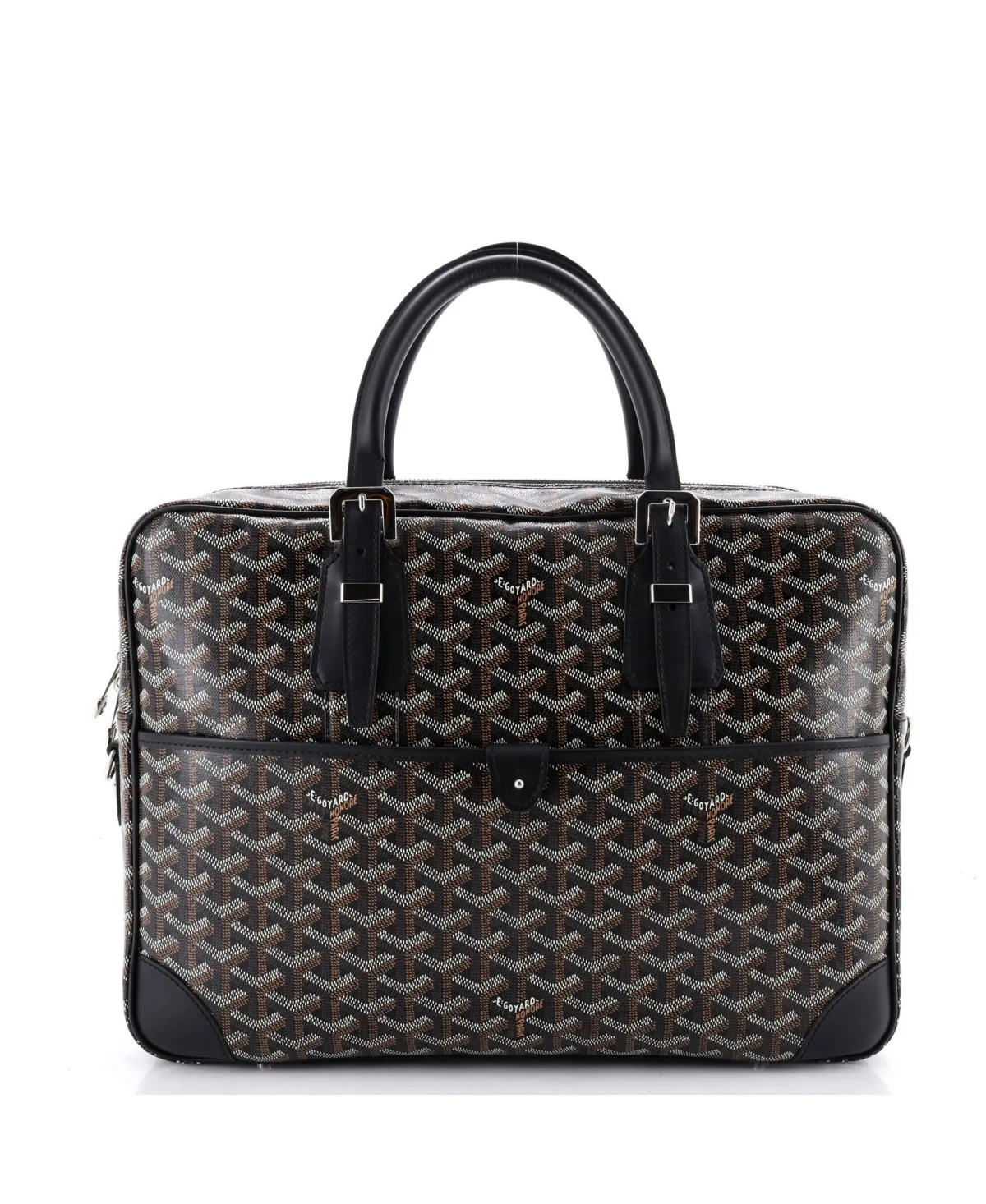 Pre-Owned mm Ambassade Briefcase Coated Canvas by Pre Owned Goyard