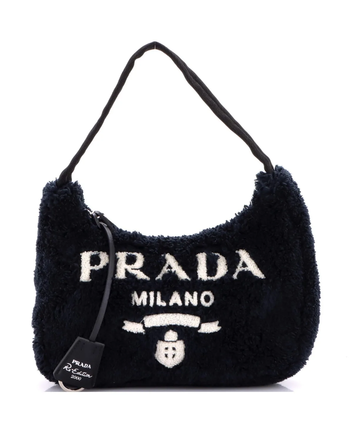 Pre-Owned Mini Re-Edition 2000 Hobo Terry Cloth by Prada