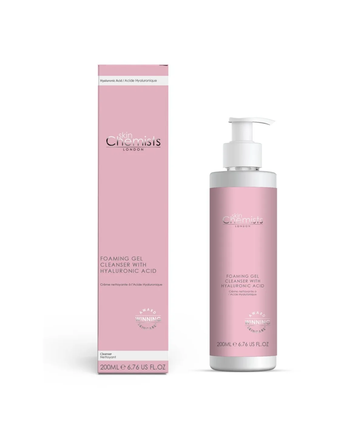 Anti-Aging Foaming Gel Cleanser Hyaluronic Acid 200ml by Skinchemists