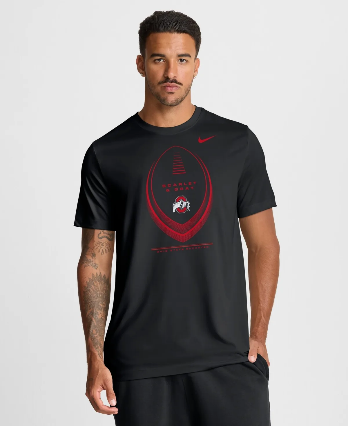 Ohio State Buckeyes Primetime Legend Football Icon Dri-Fit T-Shirt by Nike