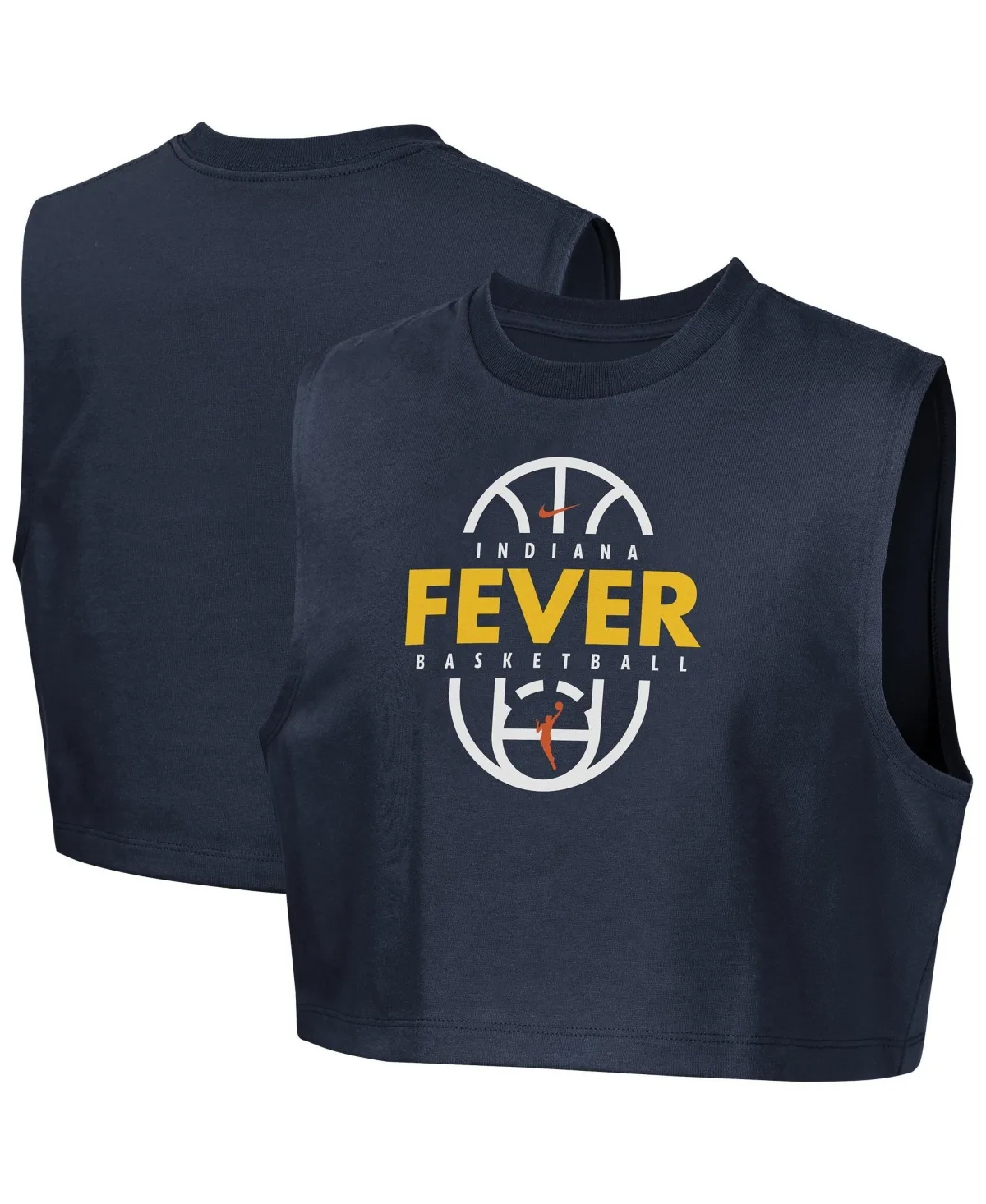 Indiana Fever Authentics Sleeveless Crewneck Graphic T-Shirt by Nike
