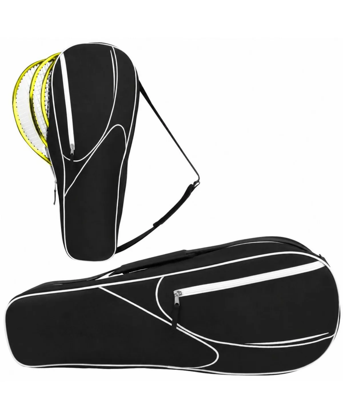 3 Racquet Tennis Bag Padded Carry Tote with Extra Storage by Peneyon
