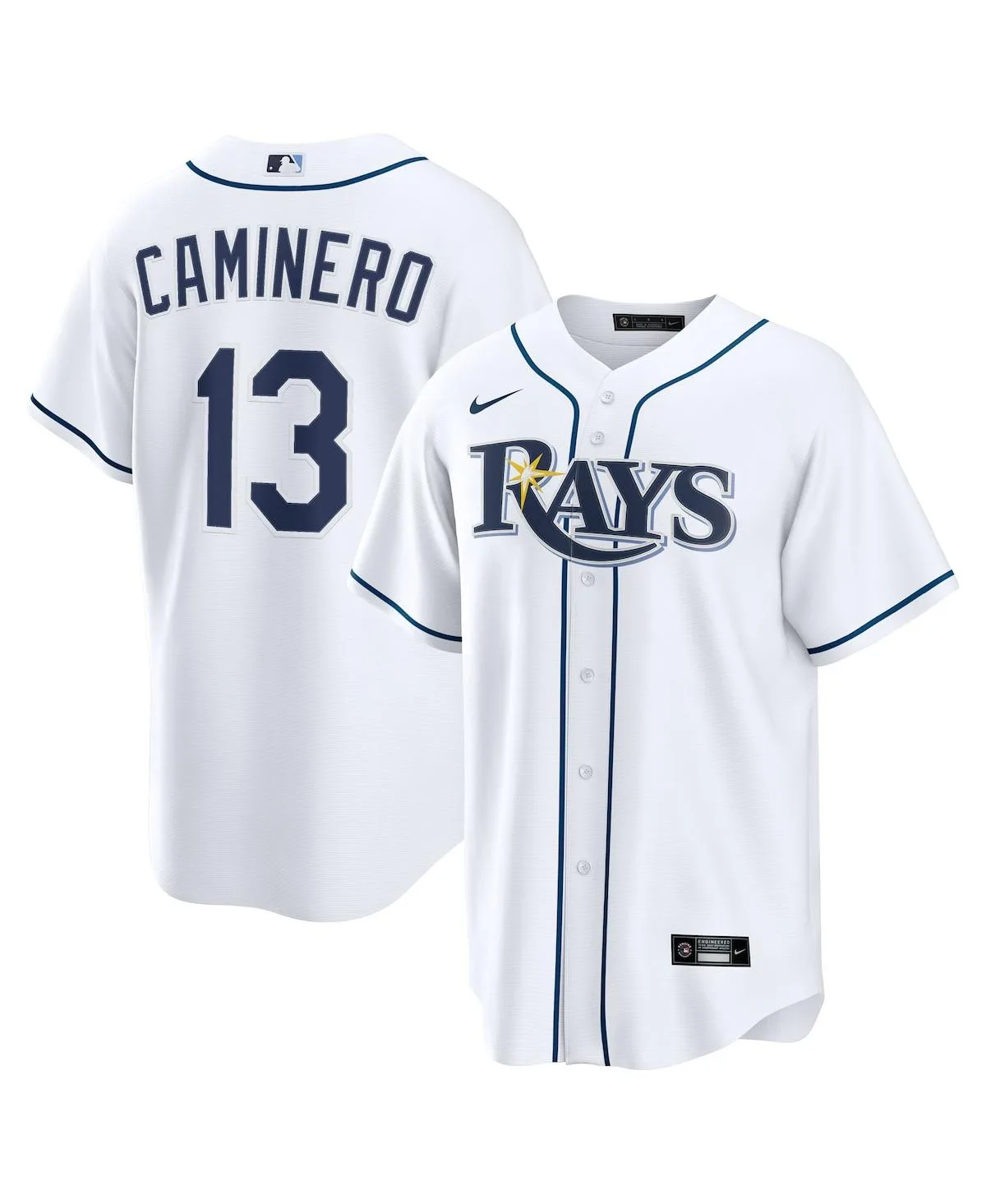 Caminero White Tampa Bay Rays Home Replica Jersey by Nike