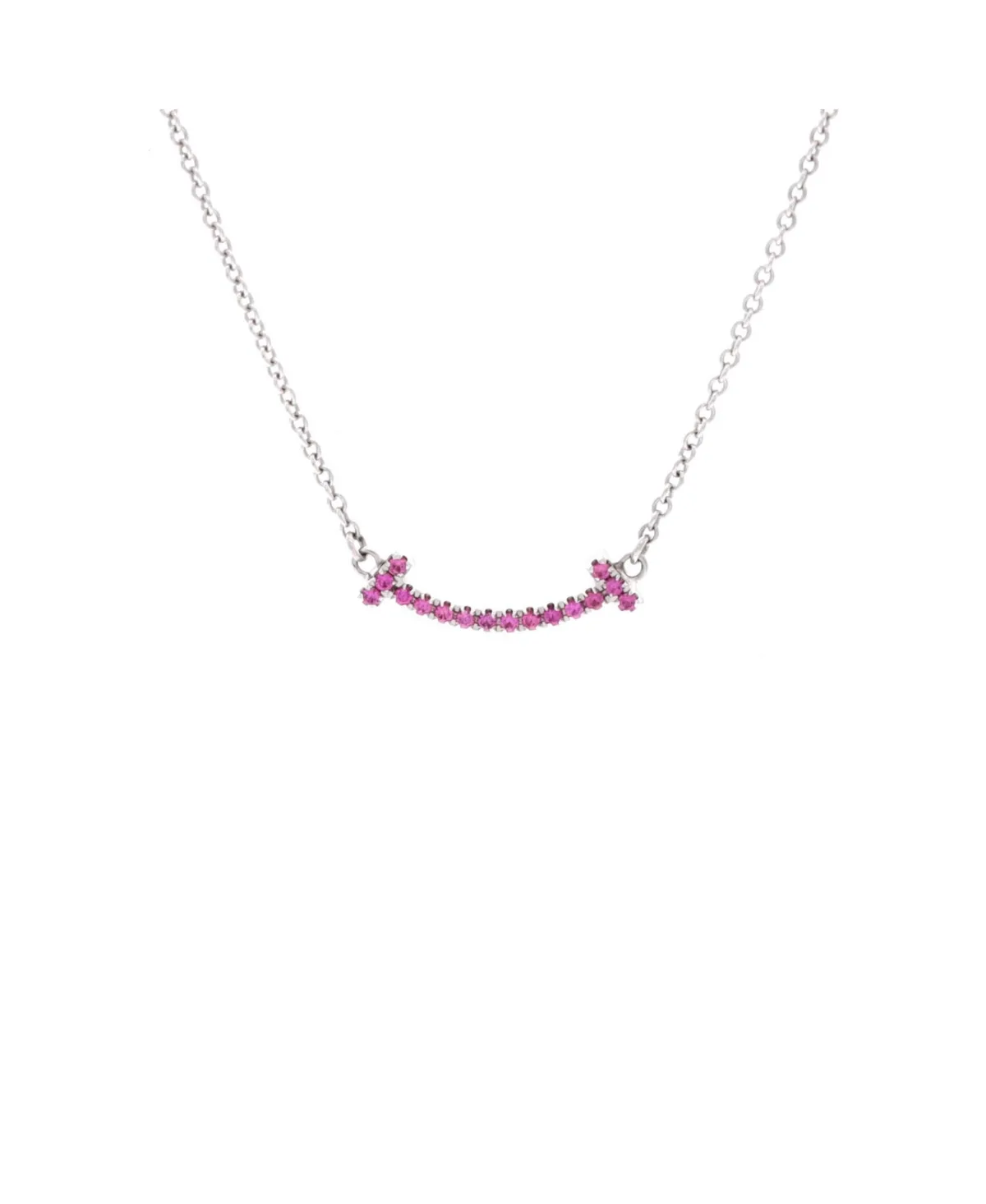 Pre-Owned Tiffany and Co T Smile Pendant Necklace by Tiffany & Co.
