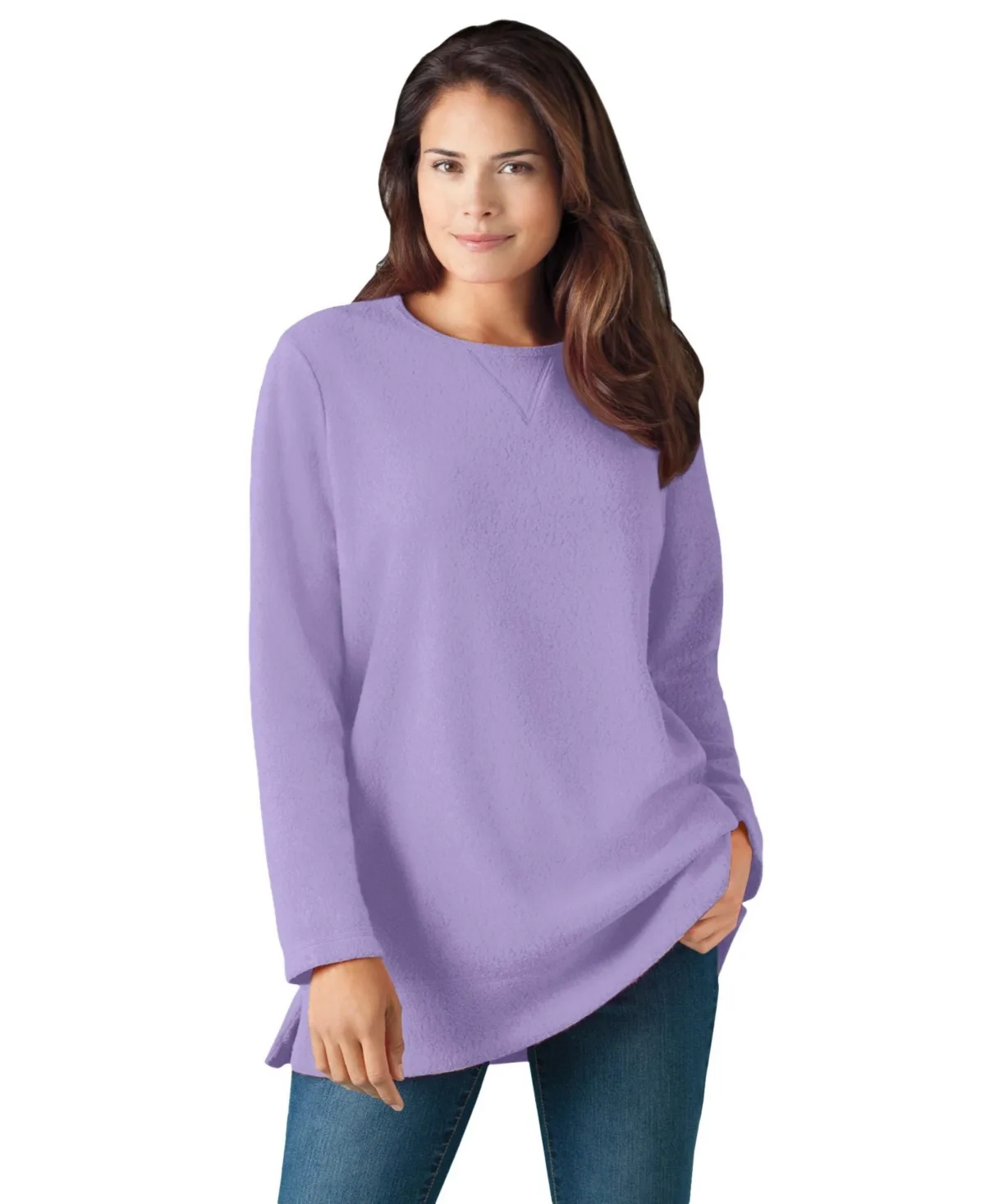 Within Sherpa Sweatshirt by Woman Within