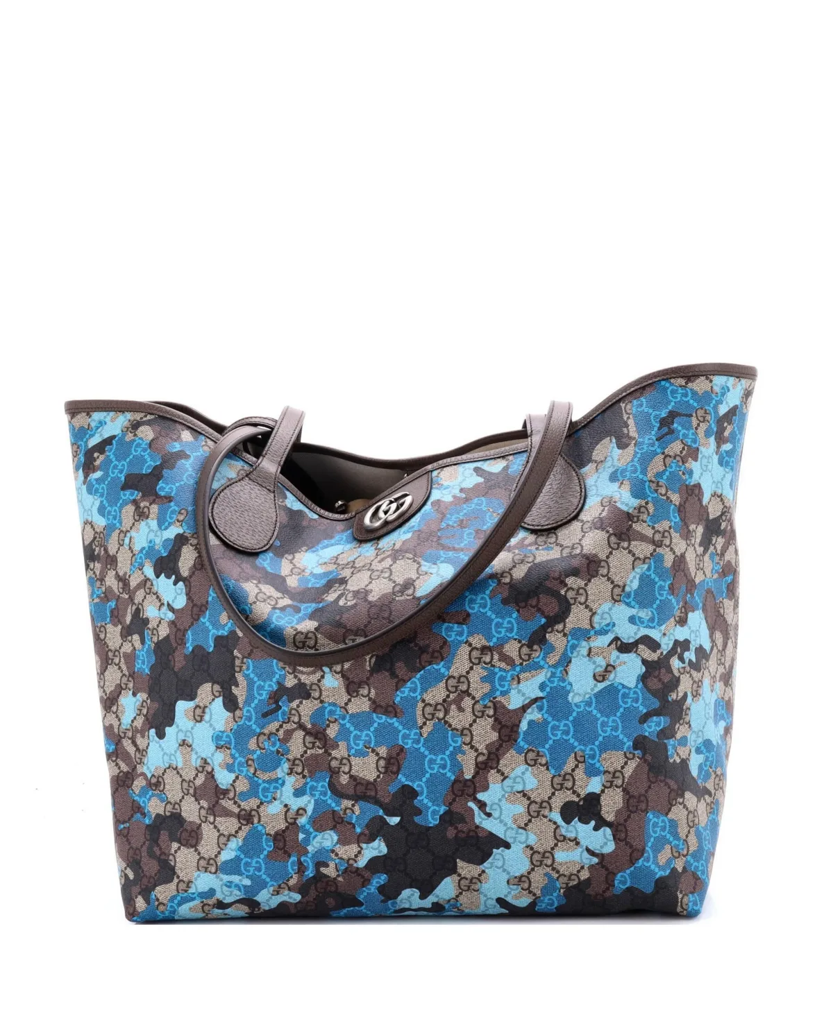 Large Ophidia GG Open Tote GG Camouflage Coated Canvas (Pre-Owned) by Gucci
