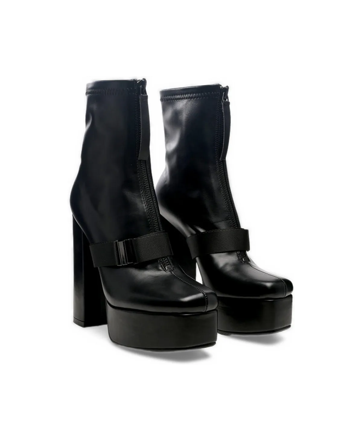 Boomer Chunky High Block Heel Boots