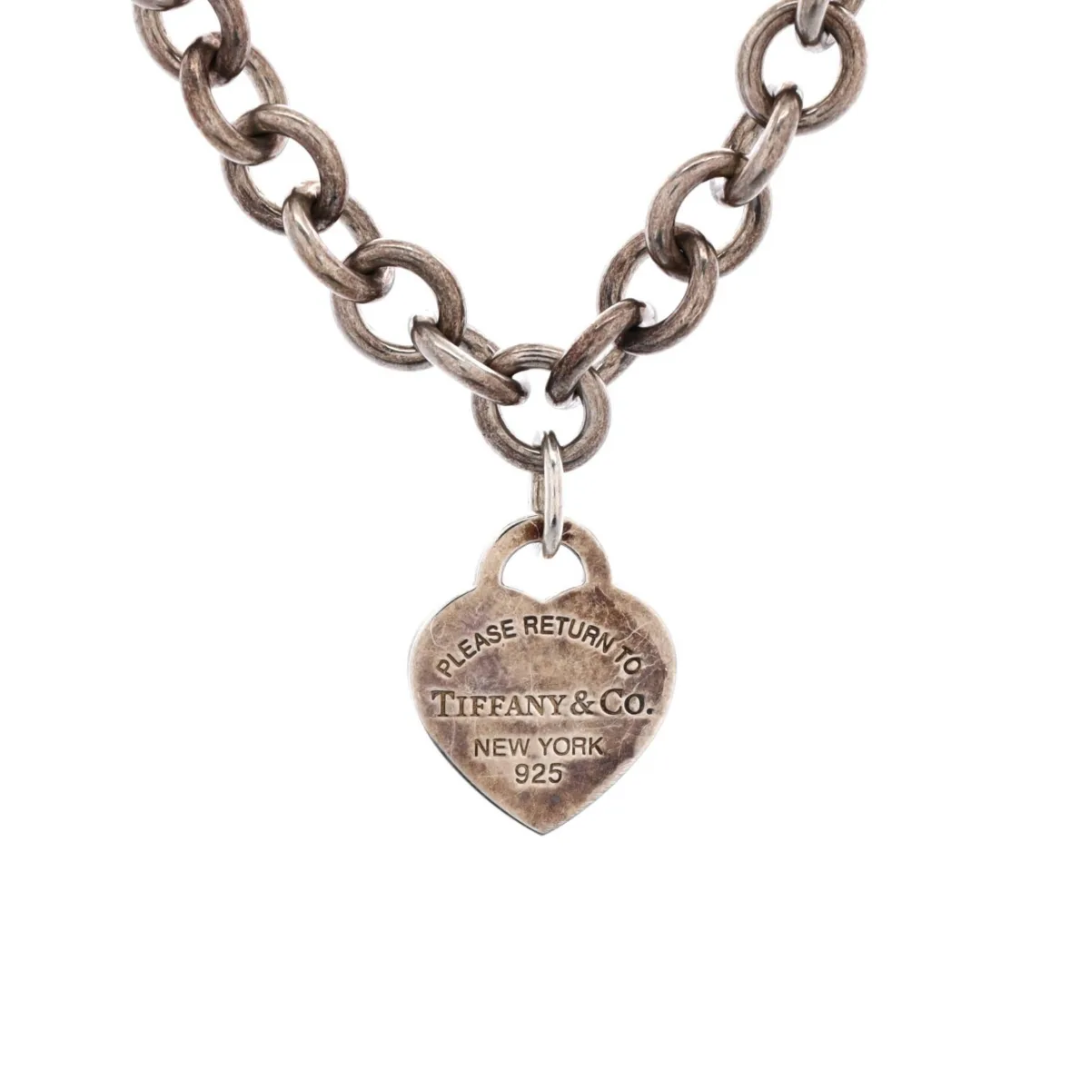 Pre-Owned Return to Tiffany Heart Tag Choker Necklace by Tiffany & Co.