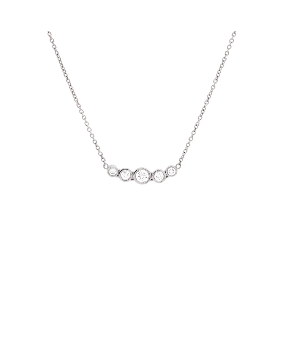 Pre-Owned Tiffany and Co Jazz Graduated Pendant Necklace by Tiffany & Co.