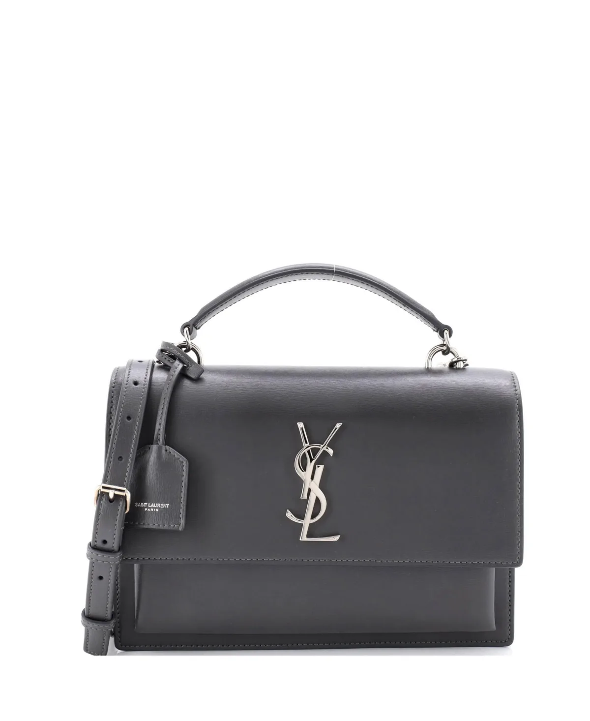 Pre-Owned Medium Sunset Top Handle Shoulder Bag Leather by Saint Laurent
