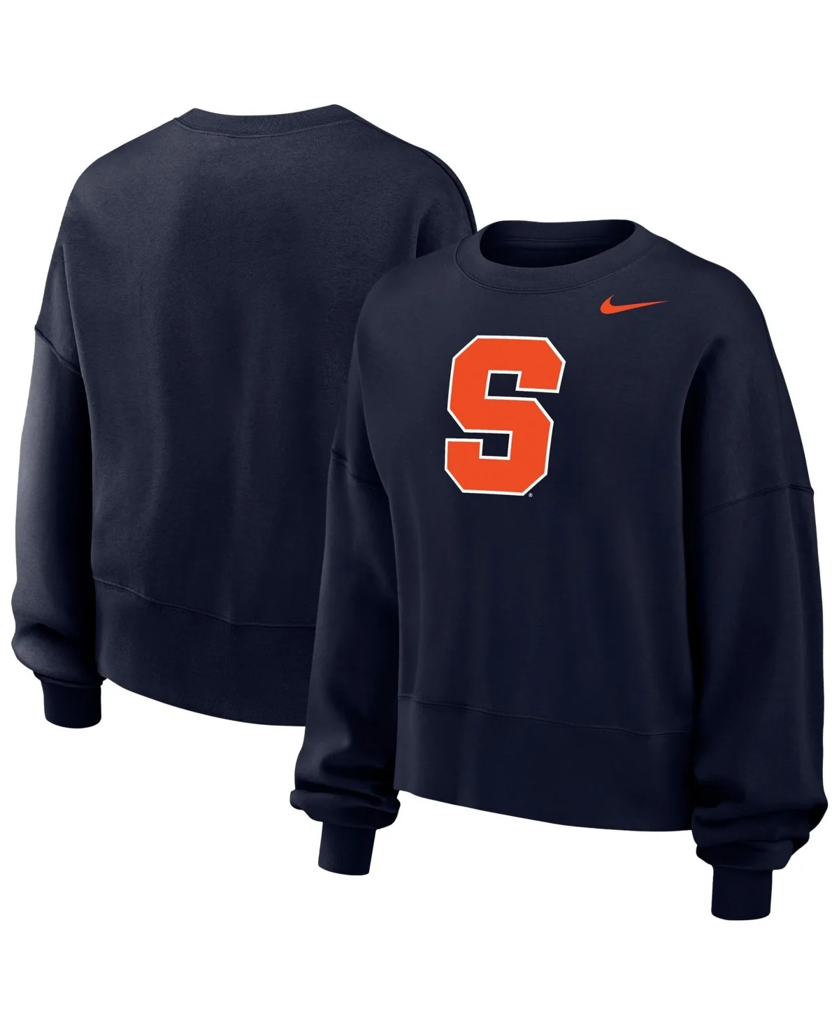 Oversized-Fit Long-Sleeve Graphic Pullover Sweatshirt by Nike