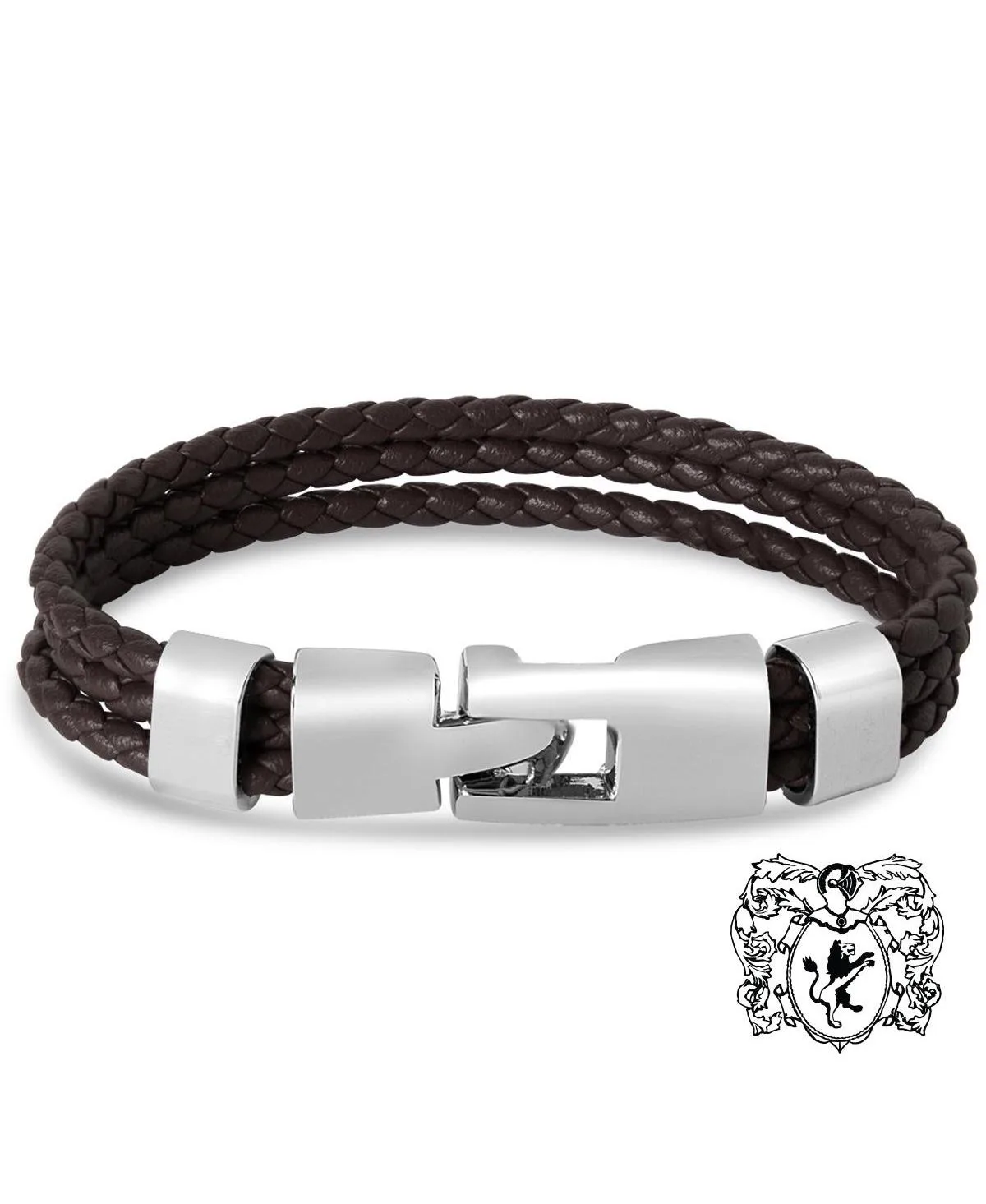 Three-Strand Braided Leather Bracelet by Bruno Magli