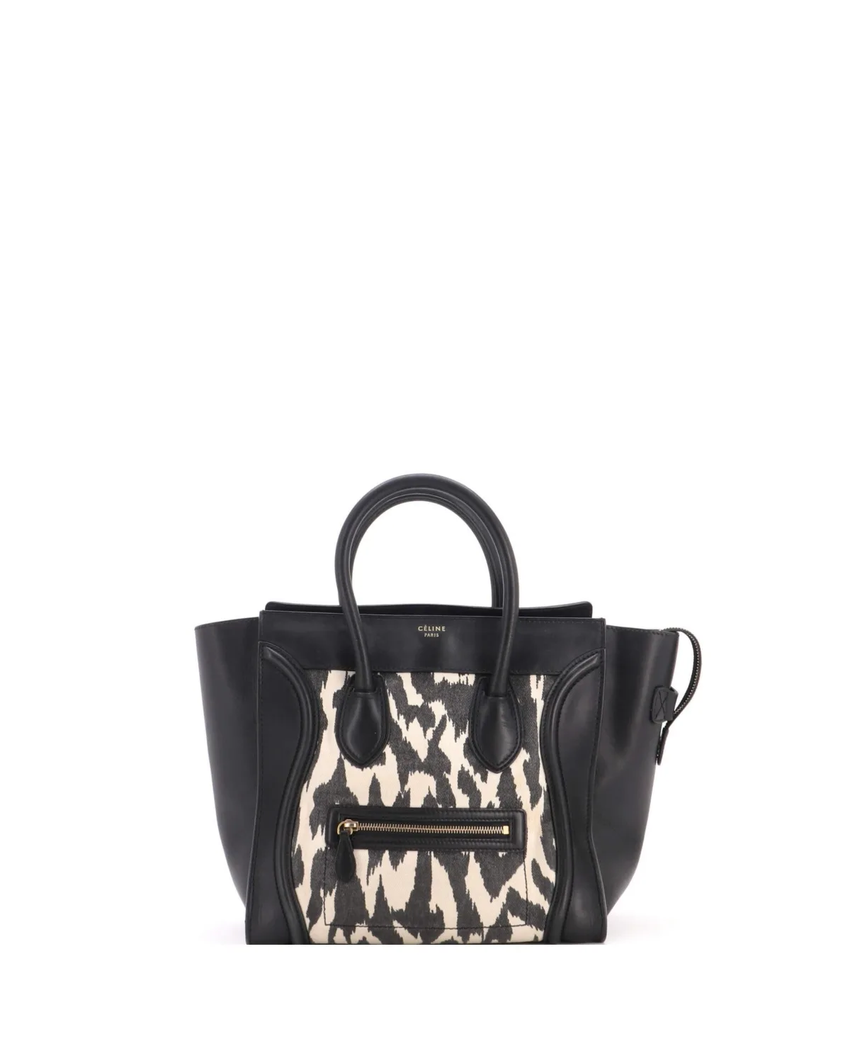 Pre-Owned Celine Mini Luggage Bag Printed Canvas and Leather by Celine