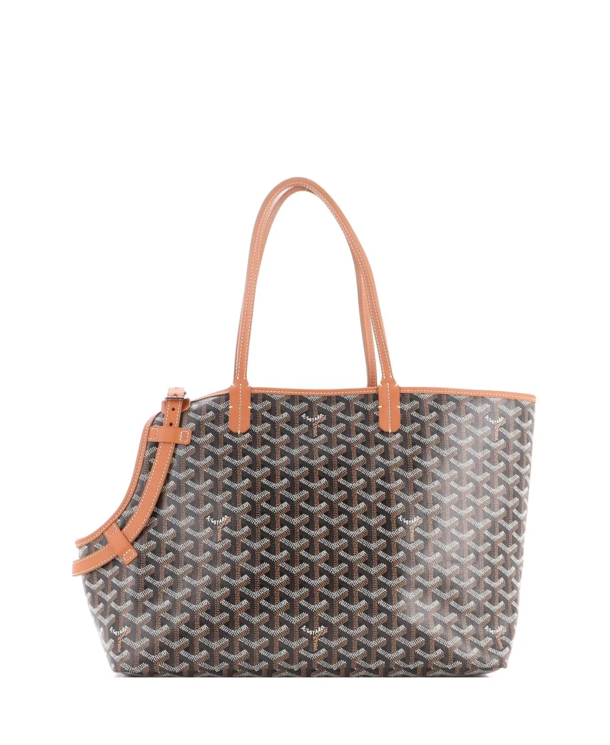 Pre-Owned Goyard Chien Gris Pet Carrier Tote Coated Canvas by Pre Owned Goyard