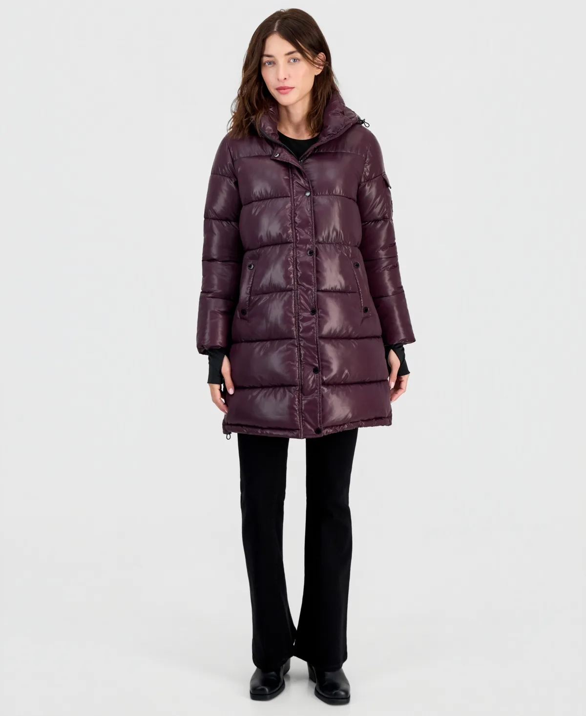 Hooded Puffer Coat by Steve Madden