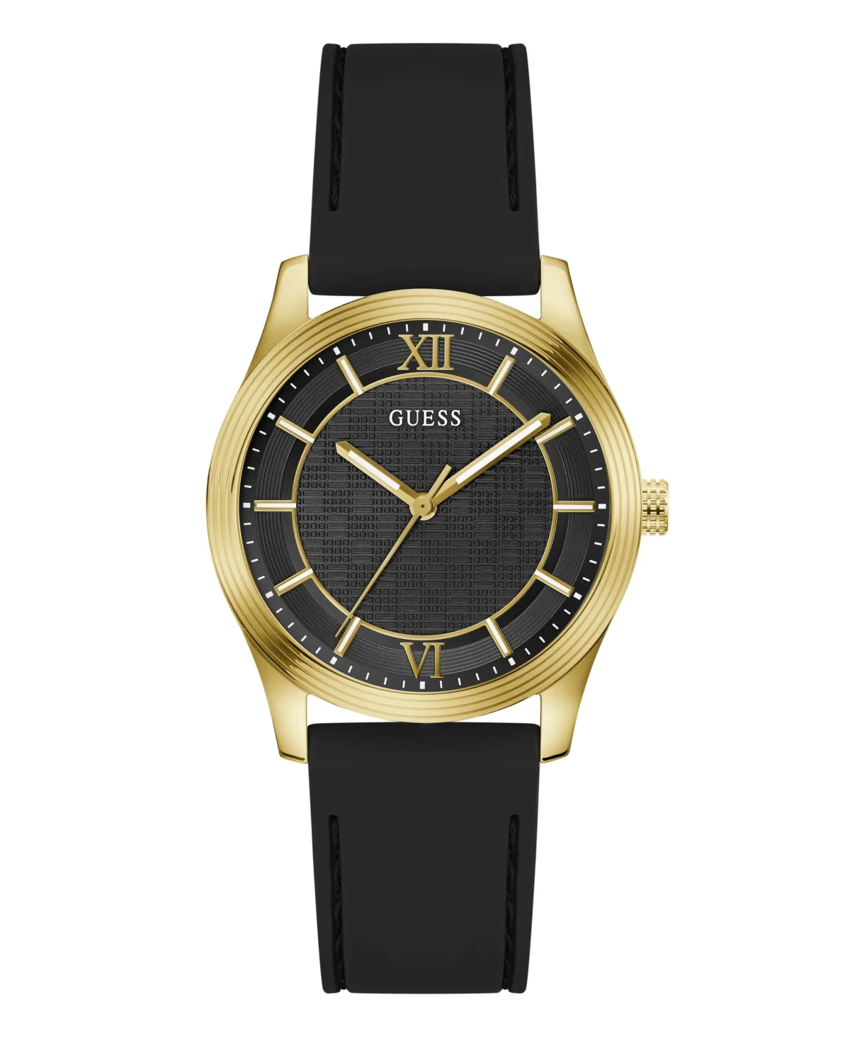 Black Silicone Watch 38mm by GUESS
