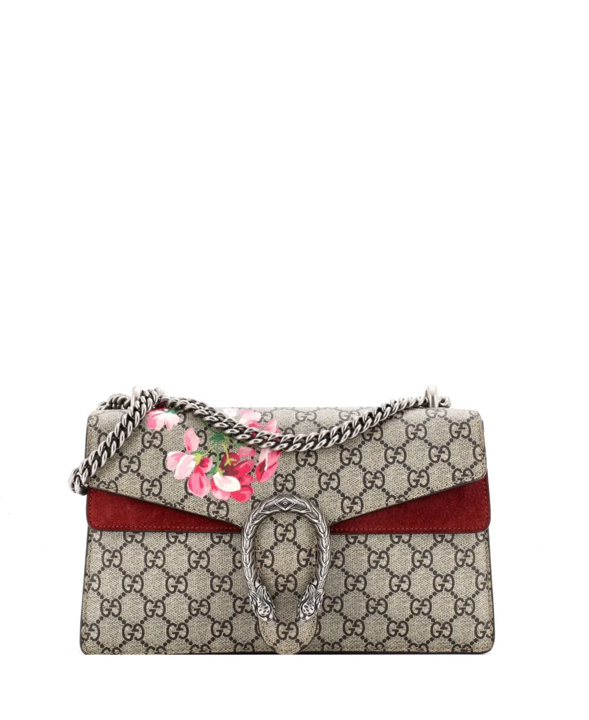 Pre-Owned Gucci Small Dionysus Bag Blooms Print GG Coated Canvas by Gucci