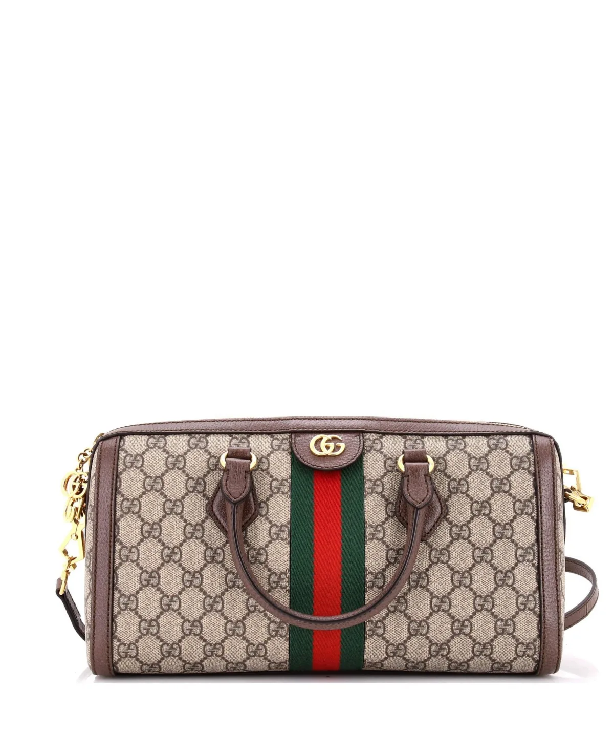 Pre-Owned Gucci Medium Ophidia Boston Bag GG Coated Canvas