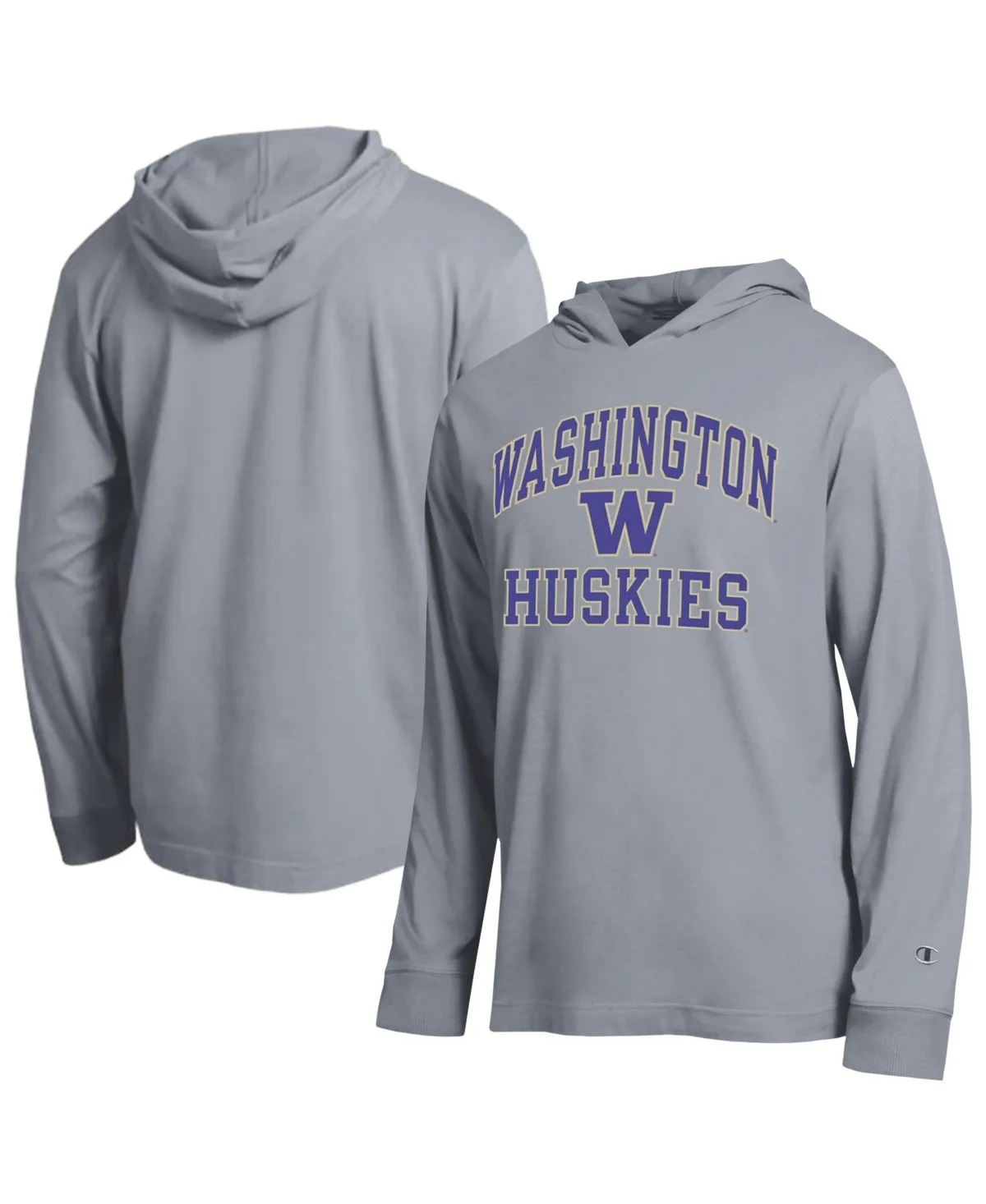 Washington Huskies High Motor All-Star Hooded Long-Sleeve T-Shirt by Champion
