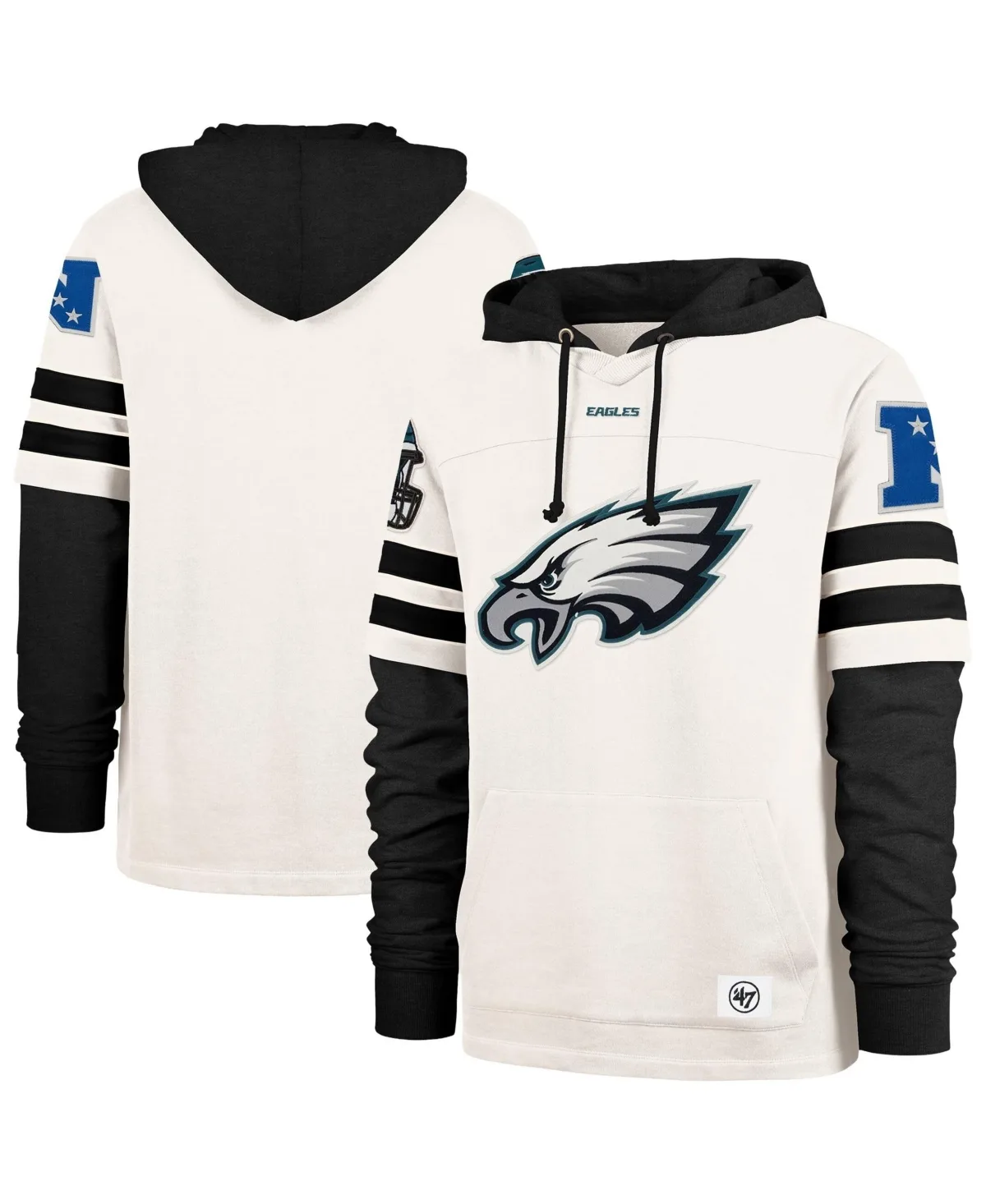 Philadelphia Eagles Split Zone Fleece-Lined Hoodie by 47 Brand