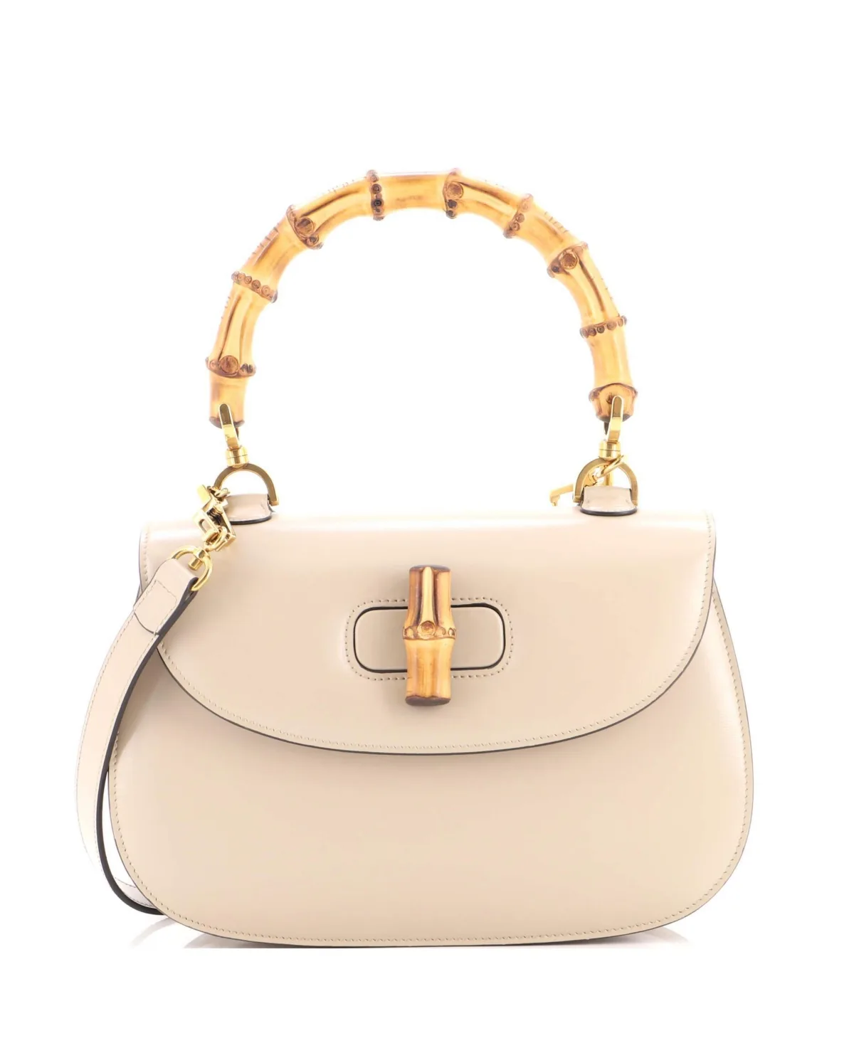 Pre-Owned Gucci Medium Bamboo 1947 Top Handle Bag Leather