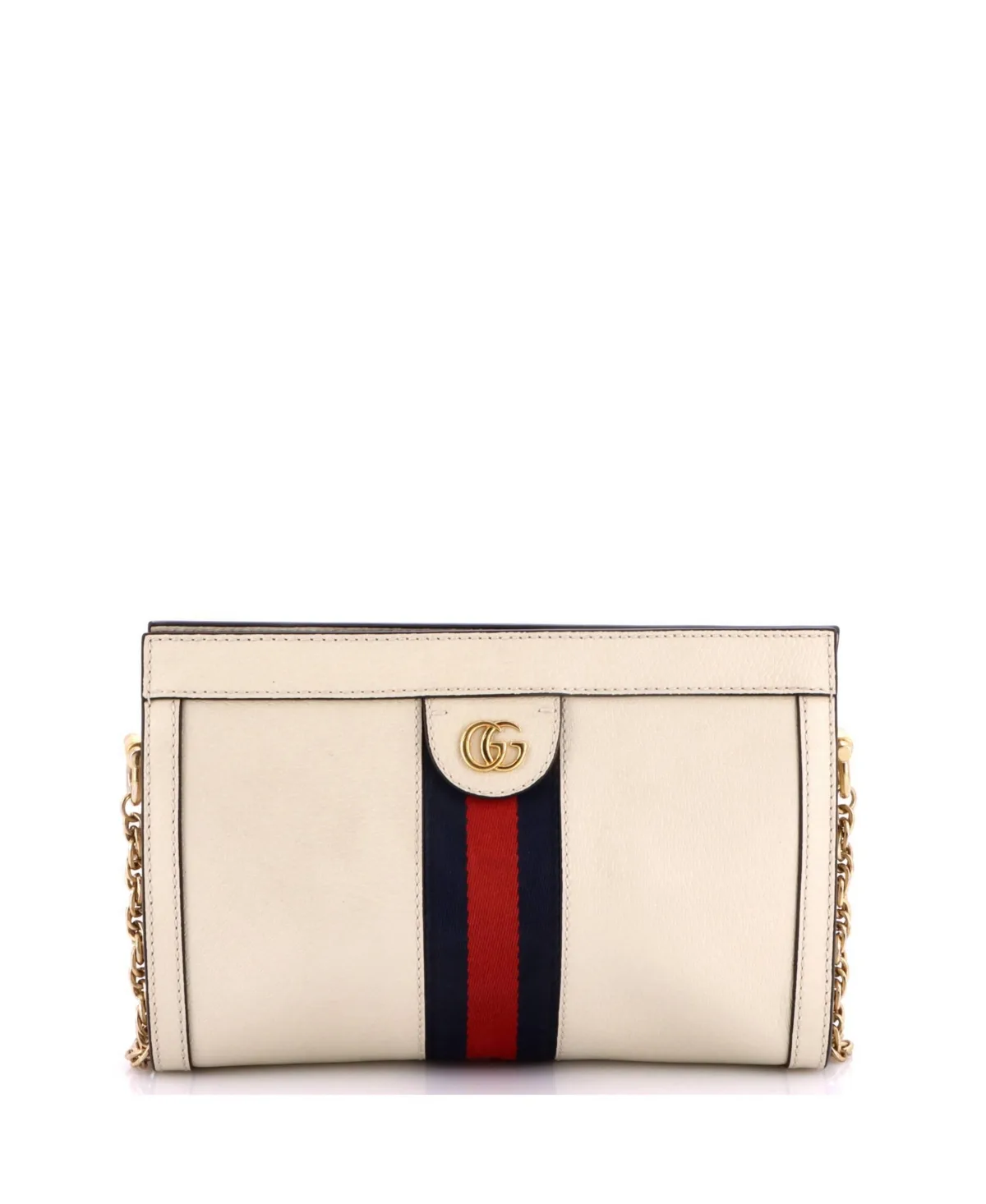 Pre-Owned Gucci Small Ophidia Chain Shoulder Bag Leather