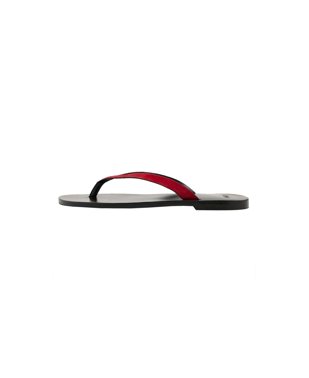 Leather Straps Round-Toe Sandals by Mango