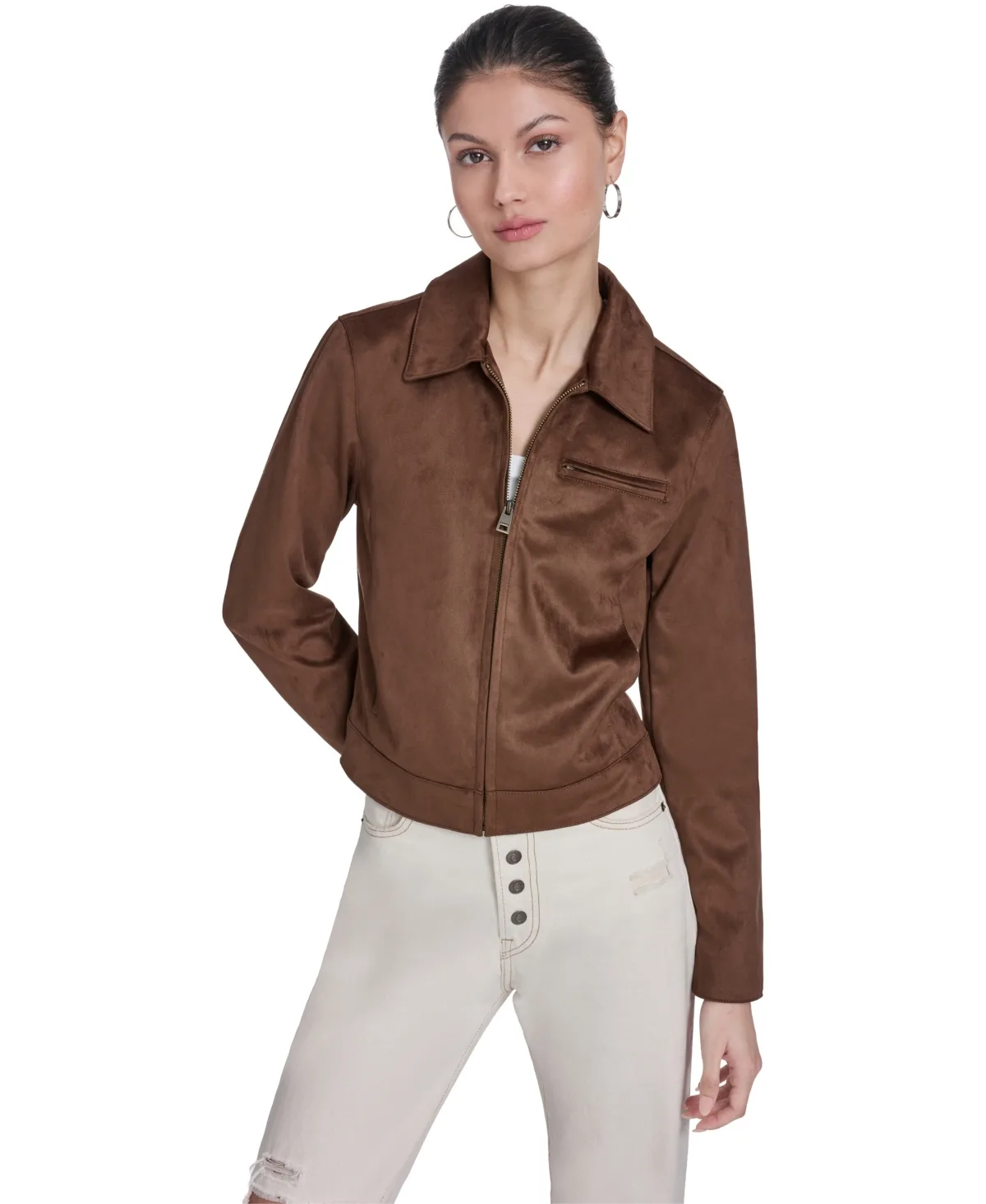 Faux Suede Laydown Collar Jacket by Levi's