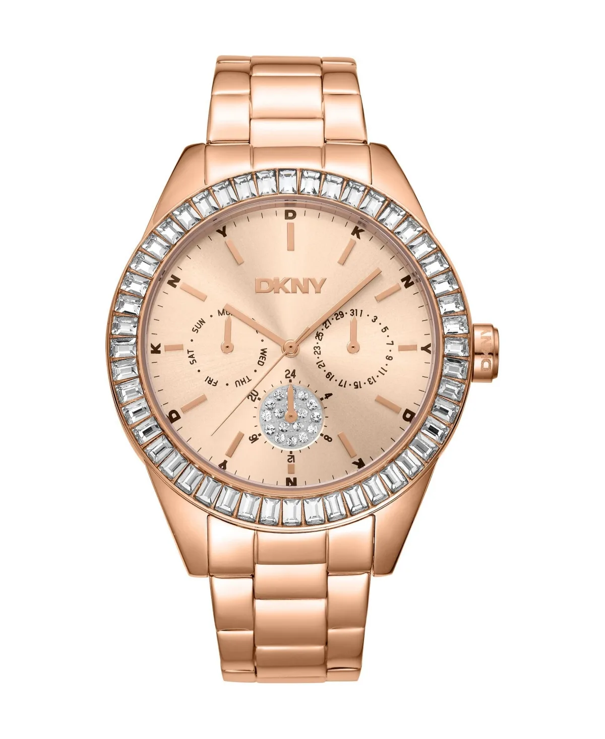 Quartz Nolita Multi Glitz Stainless Steel Bracelet Watch, 40mm by DKNY